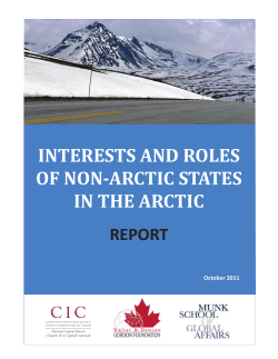 interests and roles of non-arctic states in the arctic