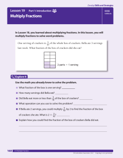 Multiply Fractions - Oakman School News