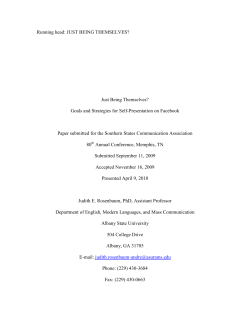 Just Being Themselves?