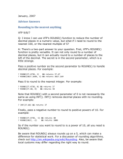 Rounding to the nearest anything