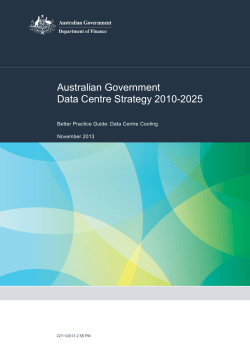 Data centre better practice guide &ndash; cooling &ndash; for review