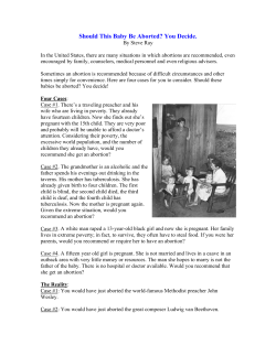 Abortion: Should this Baby be Aborted? You Decide!