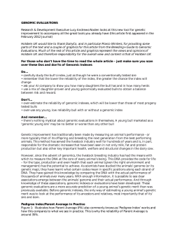 Genomics - Holstein UK