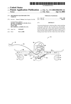 Motorized skateboard