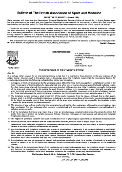 Bulletin of The British Association of Sport and Medicine
