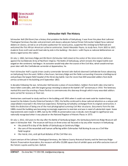 Schmucker Hall: The History