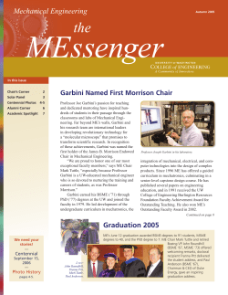 Autumn 2005 - University of Washington Mechanical Engineering