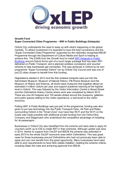 Growth Fund Super Connected Cities Programme &ndash; Wifi in Public
