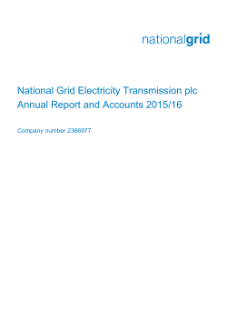Chairman` Statement - National Grid: Investors
