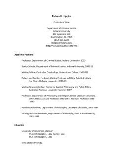 Richard L. Lippke - Indiana University Bloomington