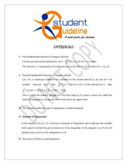 integrals integrals