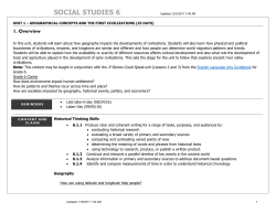 social studies 6 - Jefferson Parish Public School System