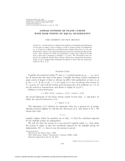 LINEAR SYSTEMS OF PLANE CURVES WITH BASE POINTS OF
