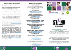 How do I stand for election? - Office of Local Government