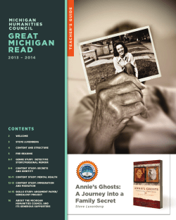 great michigan read - Michigan Humanities Council