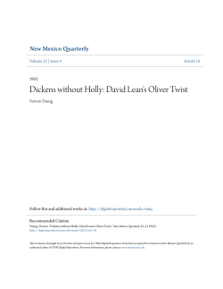Dickens without Holly: David Lean`s Oliver Twist