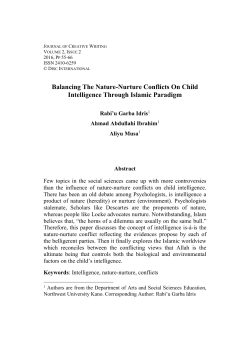 Balancing The Nature-Nurture Conflicts On Child Intelligence