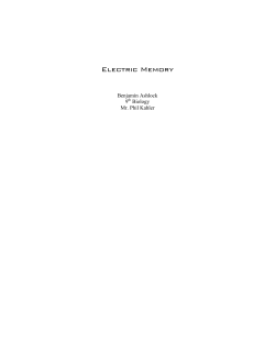 Ben`s Science Fair Experiment Report
