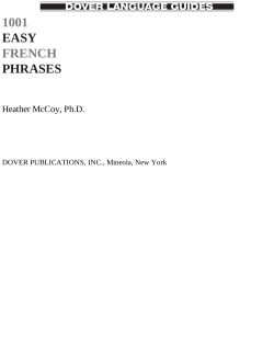 1001 easy french phrases