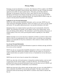 Privacy Policy - MOON Co-Op