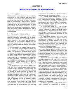 CHAPTER 3 NATURE AND ORIGIN OF WASTEWATERS