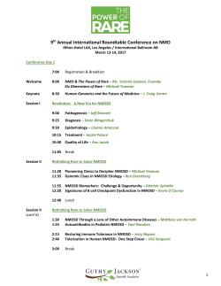 9th Annual International Roundtable Conference on NMO