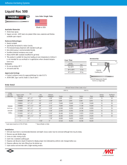 Liquid Roc 500 - MKT Fastening, LLC.