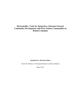 Horizontality: Tools for Integrative, Outcome Focused Community