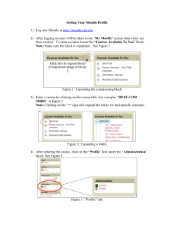 Setting Your Moodle Profile 1) Log into Moodle at http://moodle.njit