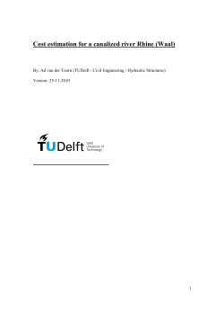 Cost estimate of weirs in the river Rhine - Wageningen UR E