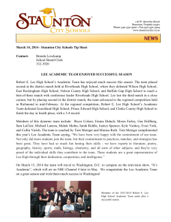 031414 - Staunton City Schools Tip Sheet