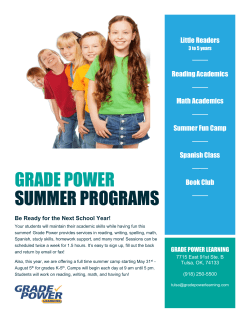 grade power summer programs