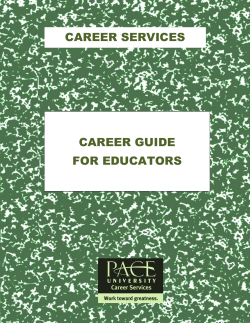 Career Guide For Educators