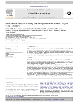 Heart Rate Variability for assessing Comatose