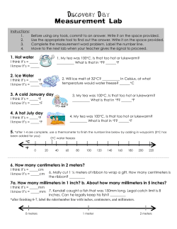 Discovery Day Measurement Lab