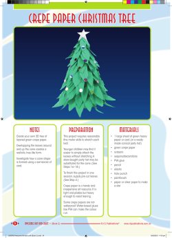 Crepe paper Christmas tree