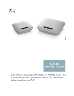 Cisco WAP121 and WAP321 Administration Guide (Spanish)