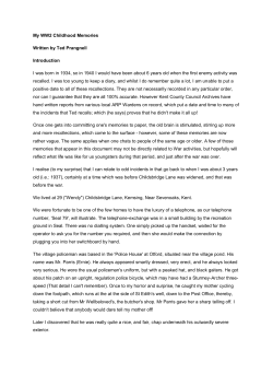 My WW2 Memoirs - Memories of War