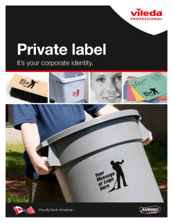 Private label - Vileda Professional