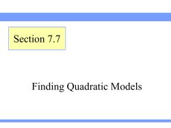 28-APP-Quadratic Modeling
