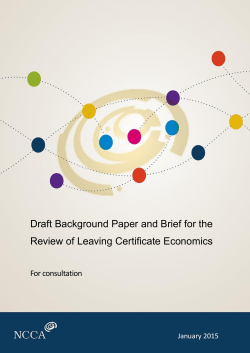 Draft Background Paper and Brief for the Review of Leaving