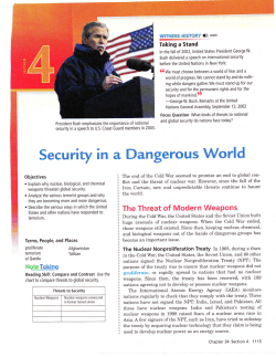 Security in a Dangerous World