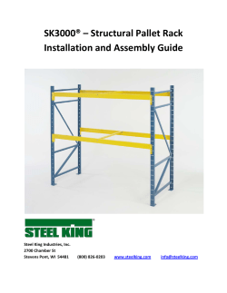 SK3000 Assembly Guide - Steel King Industries