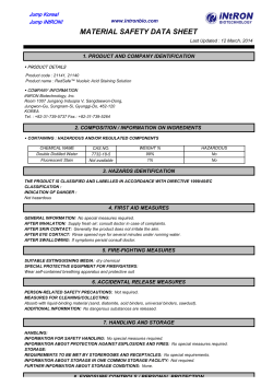 material safety data sheet