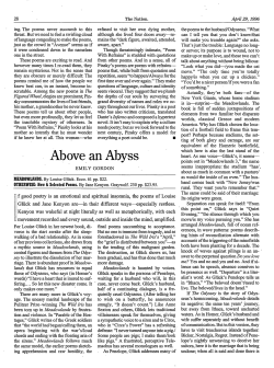 f good poetry is an emotional and spiritual insomnia, the poems