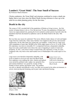 London`s `Great Stink`: The Sour Smell of Success Death in