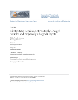 Electrostatic Repulsion of Positively Charged Vesicles and
