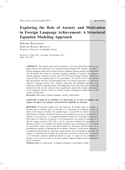 Exploring the Role of Anxiety and Motivation in Foreign Language