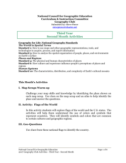 Third Year Second Month Activities