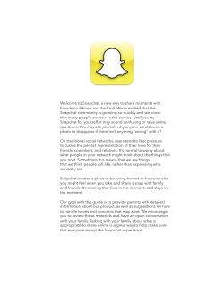 snapchat guide for parents
